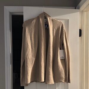 Ellie Beige Women's Open Front Jacket